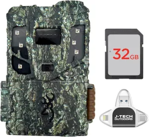 Browning Defender Pro Scout MAX Extreme HD Cellular Trail Game Camera (AT&T VERIZON) Bundle Includes 32GB Memory Card and J-TECH USB Memory Card Reader Compatible with iPhone/iPad/Android | BTCPSMXHD