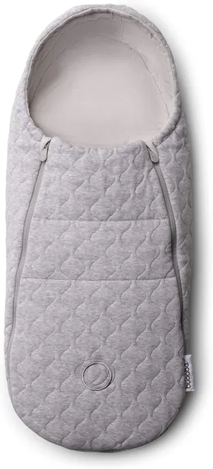 Bugaboo Newborn Inlay - Footmuff Suitable from Birth up to 6 Months - Light Grey Melange
