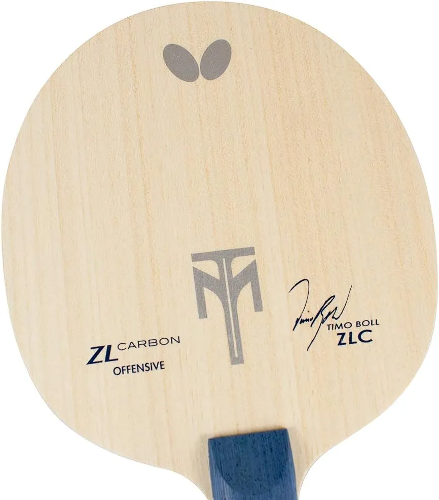 Butterfly Timo Boll ZLC Blade Table Tennis Blade - Professional ZL Carbon Fiber Blade - Available in an, FL, and ST Handle Styles - Made in Japan