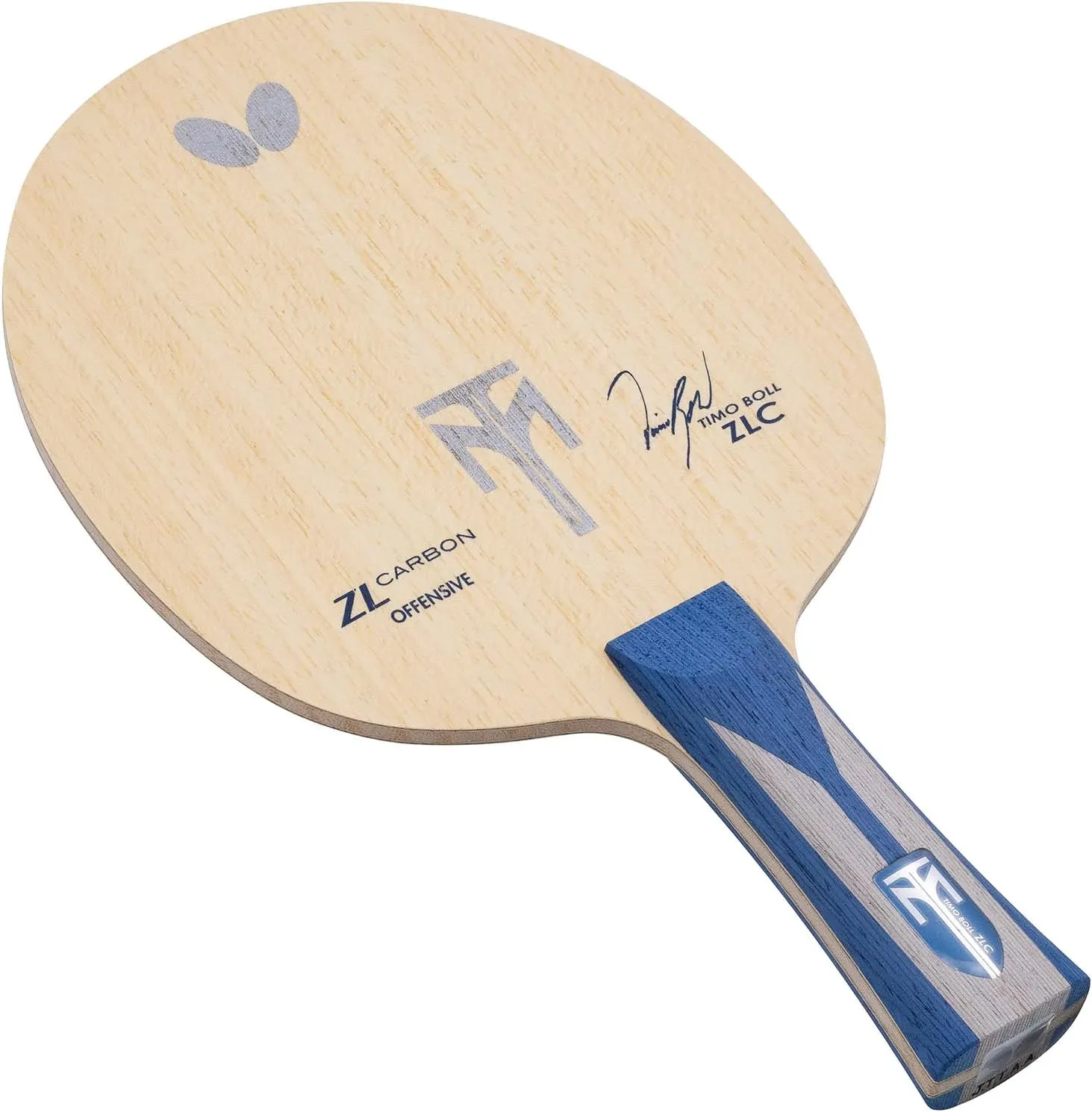 Butterfly Timo Boll ZLC Blade Table Tennis Blade - Professional ZL Carbon Fiber Blade - Available in an, FL, and ST Handle Styles - Made in Japan