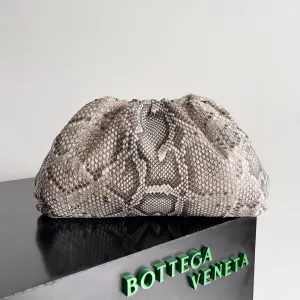 BV Pouch Bag 38cm Leather-Trimmed Python Clutch 209318