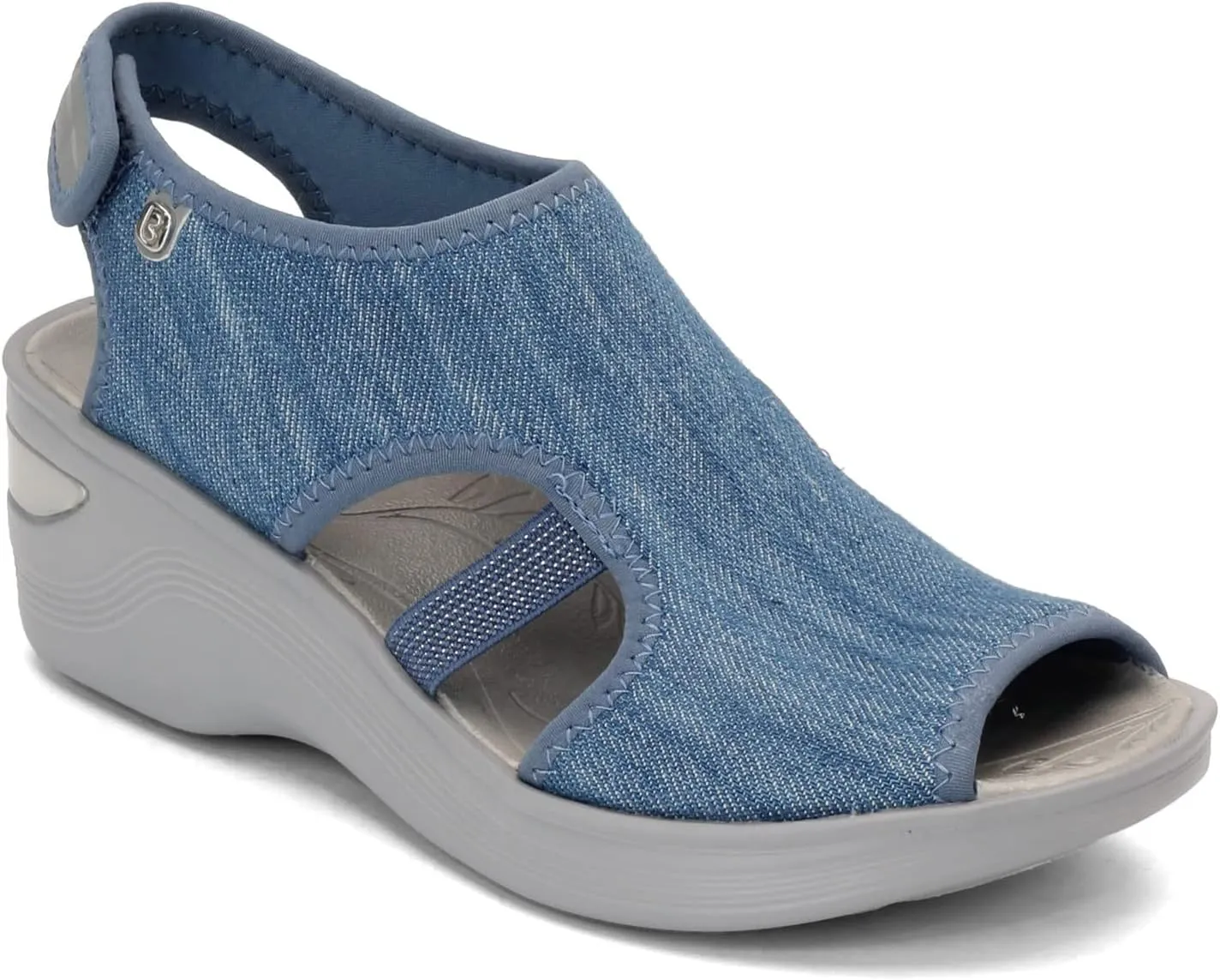 BZees womens Dream Denim Ankle Straps 6 W