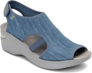 BZees womens Dream Denim Ankle Straps 6 W