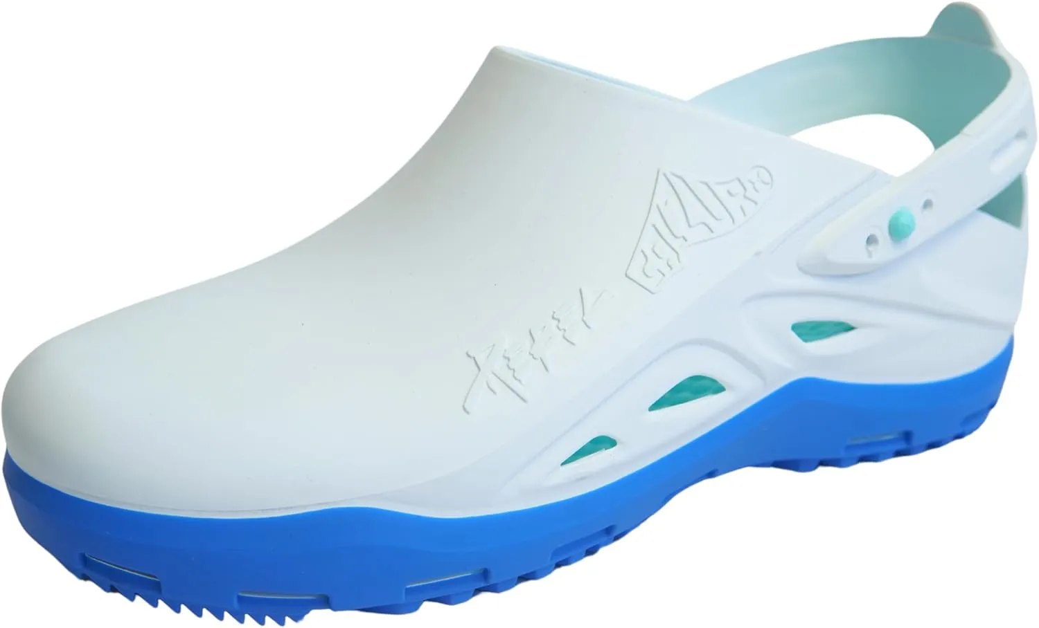 CALZURO Rebel - Non Slip Shoes - Rubber Slip Resistant Clogs with Adjustable Rear Strap - Autoclavable Non Slip Work Shoes for Men and Women