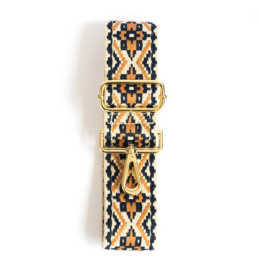 Camel Blue Flowers - Strap