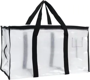 Camping Storage Bag, Organizer, Moving & Dorm, Decoration Storage, Fabric Container, Blanket and Toy, Travel Bag. 15"x27"x13" Reusable, Durable, Water Resistant, & Lockable.