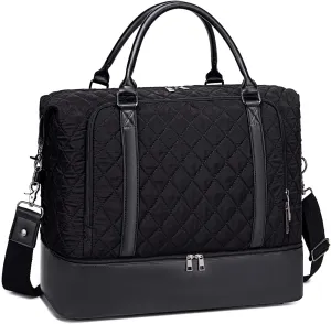 CAMTOP Women Ladies Travel Weekender Bag Overnight Duffel Carry-on Tote Bag fit 15.6 Inch Laptop Computer