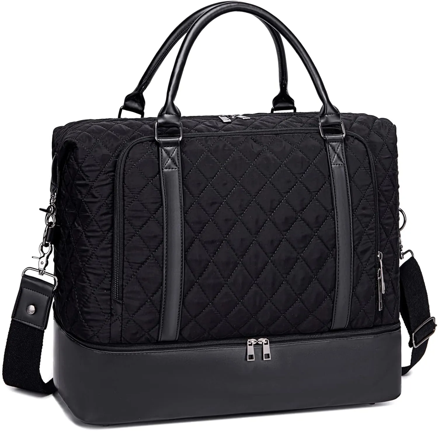 CAMTOP Women Ladies Travel Weekender Bag Overnight Duffel Carry-on Tote Bag fit 15.6 Inch Laptop Computer