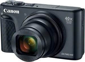 Canon PowerShot SX740 Digital Camera w/40x Optical Zoom & 3 Inch Tilt LCD - 4K VIdeo, Wi-Fi, NFC, Bluetooth Enabled (Black) (Renewed)
