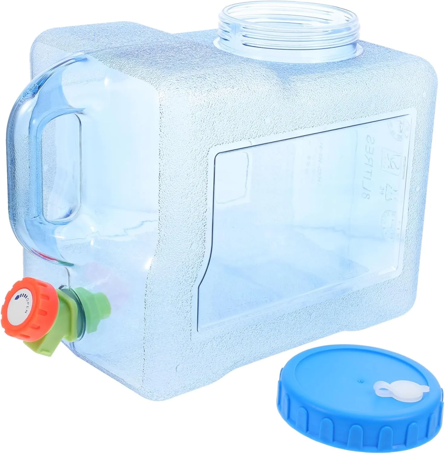 Capacity Portable Water Jug Reusable Outdoor Water Container for Camping Hiking and Travel Space-Saving Design for Emergency and Outdoor Activities