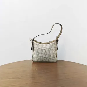 Celine Macadam Canvas Hobo Bag Ivory
