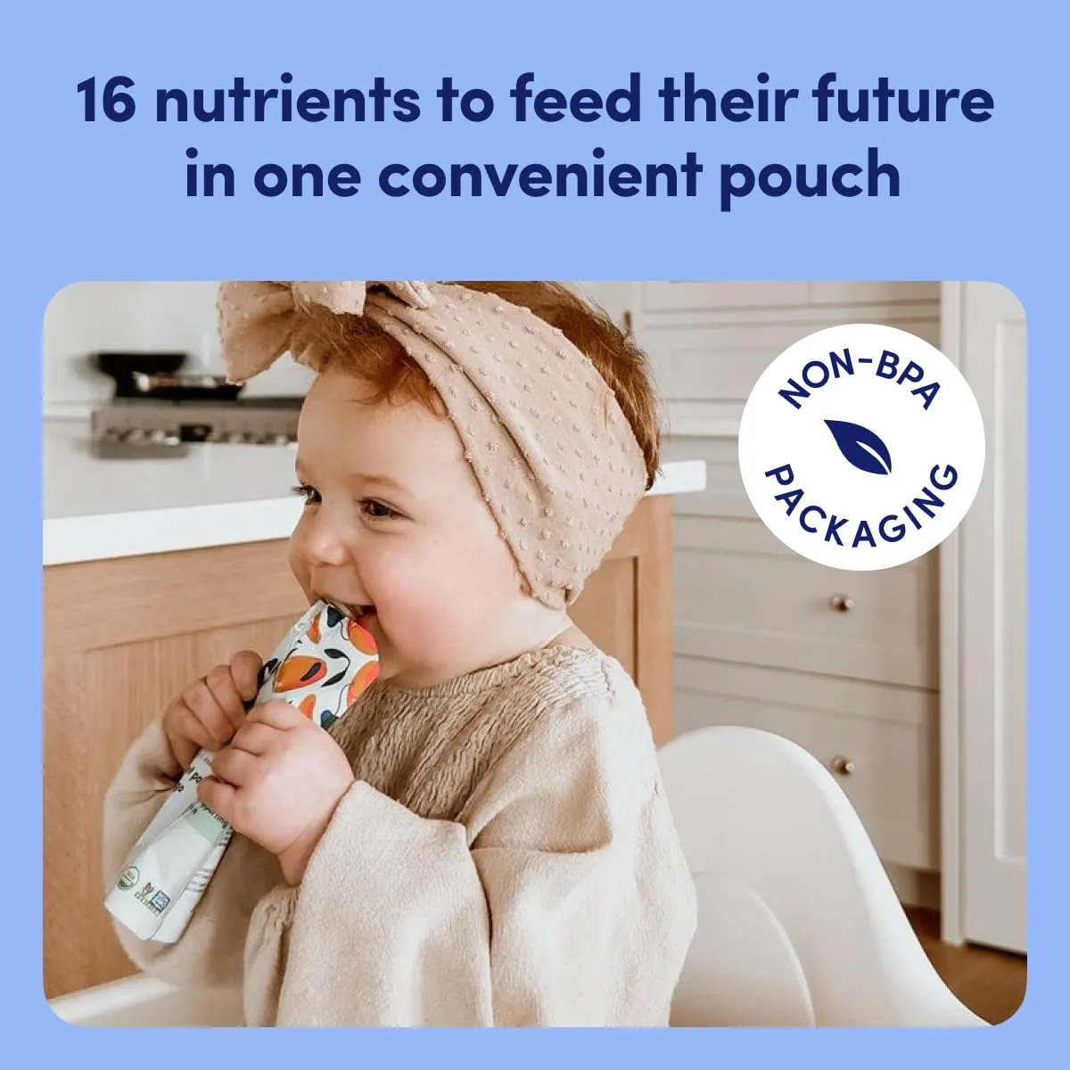 Cerebelly Organic Baby Food Pouches – 6  Months Organic Dairy-Free Smoothie Pouches | No Added Sugar, Fiber, Non-GMO | Toddler Pouches | 4 Ounce BPA-Free Baby Pouch | Purple Carrot Blueberry | 6 Count