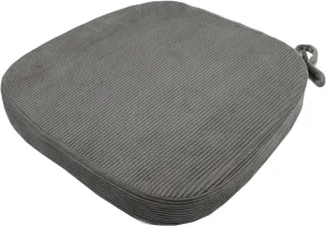Chair Pads for Dining Room Chair - Non Slip Seat Cushions with Machine Washable Cover and Ties fit Metal Wooden Kitchen Chairs [14.5 X 15.5 X 2 Inches] - Gray