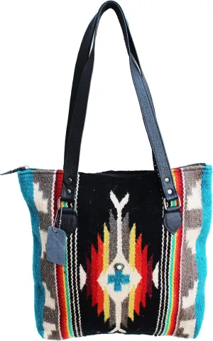 CHALLENGER Women's Western Handwoven Wool Rodeo Cowgirl Handbag Shoulder Purse 103AA03