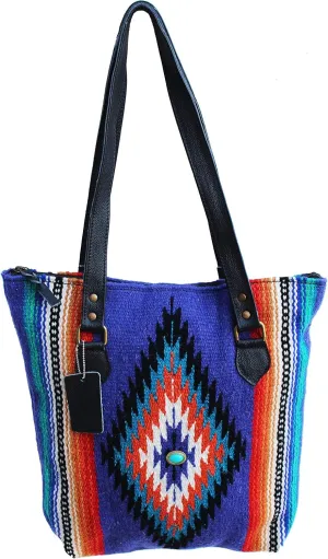 CHALLENGER Women's Western Handwoven Wool Rodeo Cowgirl Handbag Shoulder Purse 103AA07