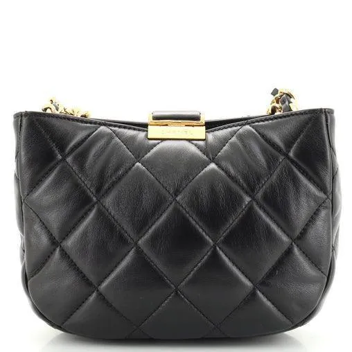 Chanel CC Chain Hobo Quilted Lambskin Small