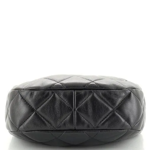 Chanel CC Chain Hobo Quilted Lambskin Small