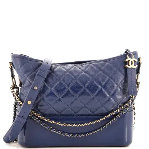 CHANEL Gabrielle Hobo Quilted Goatskin and Patent Medium
