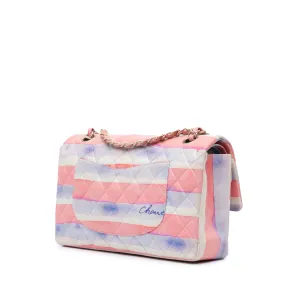 Chanel Medium Classic Printed Lambskin Watercolor Double Flap