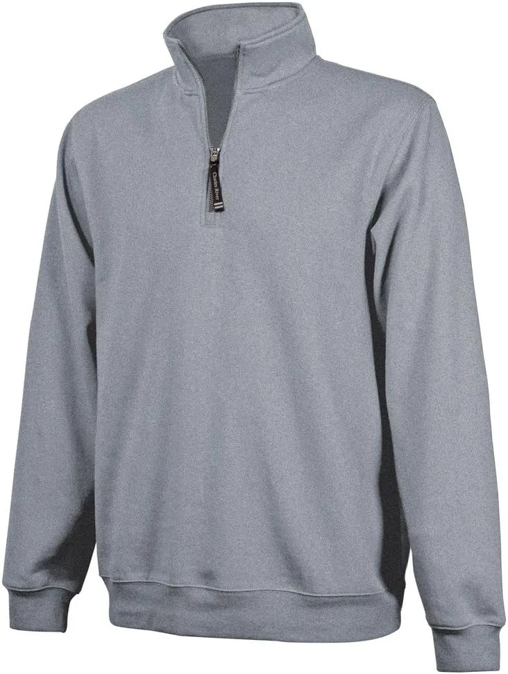 Charles River Apparel Men's Crosswind Quarter Zip Sweatshirt (Regular & Big-Tall Sizes)