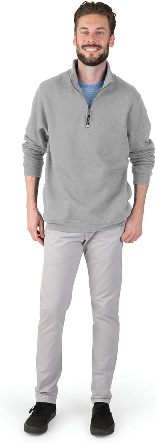 Charles River Apparel Men's Crosswind Quarter Zip Sweatshirt (Regular & Big-Tall Sizes)