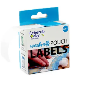 Cherub Baby Dissolvable Food Pouch & Breast Milk Bag Labels 65pk
