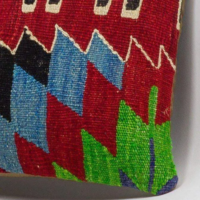 Chevron Multi Color Kilim Pillow Cover 16x16 3332
