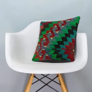 Chevron Multi Color Kilim Pillow Cover 16x16 3969