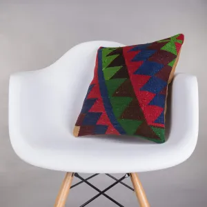 Chevron Multi Color Kilim Pillow Cover 16x16 5056