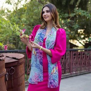 Chiffon Summer event Scarf Trustworthy assistance Printed - 3300