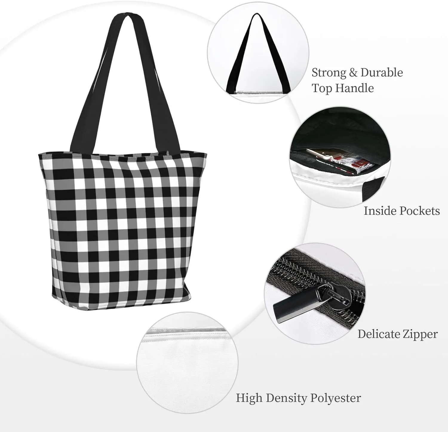 Christmas Golden Snowflakes Stars Tote Bag Women Reusable Shopping Bags Shoulder Bag Portable Storage HandBags