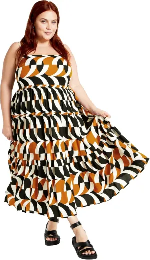 CITY CHIC Women's Mystic Print Dress