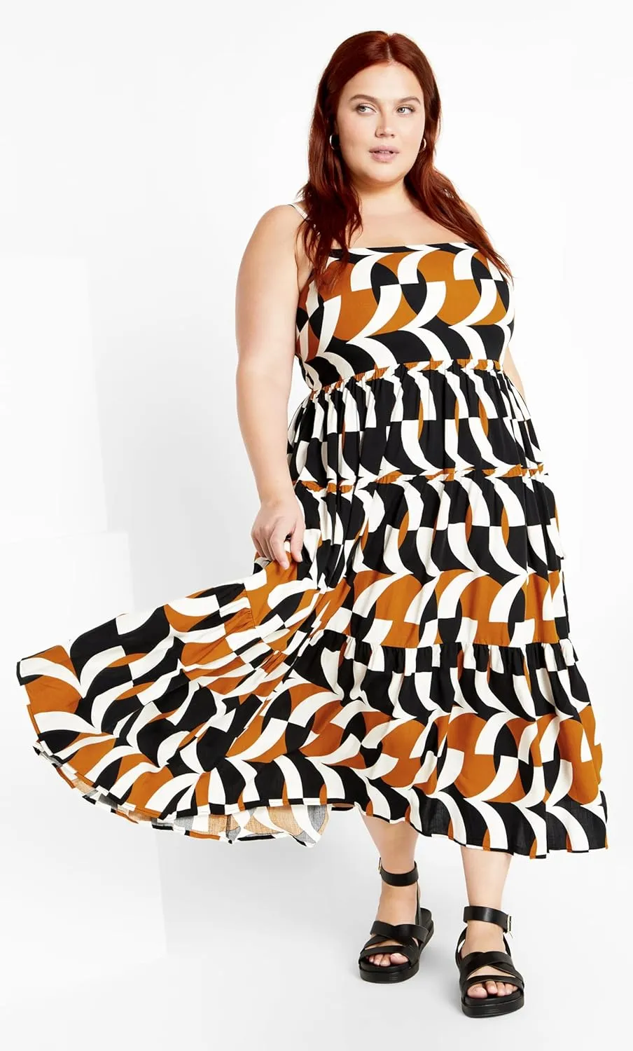 CITY CHIC Women's Mystic Print Dress