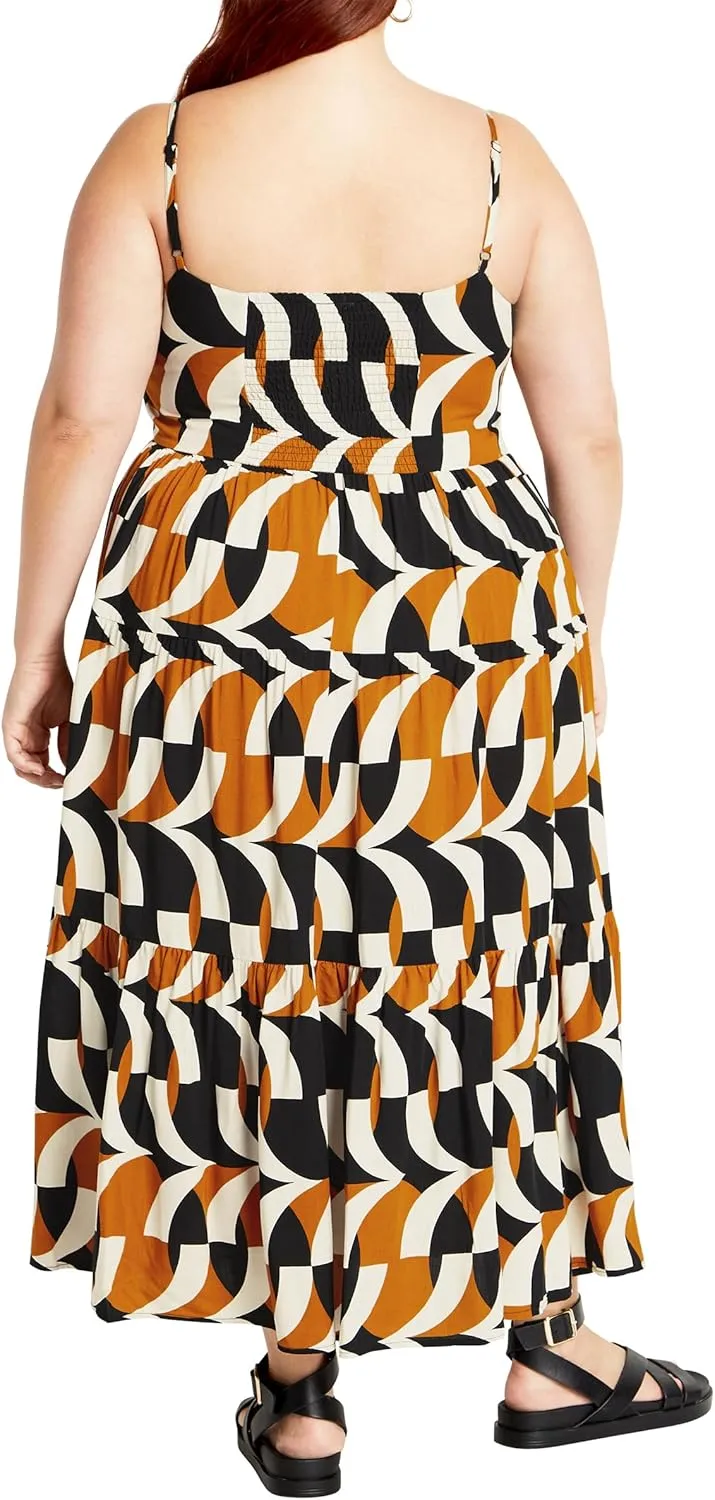 CITY CHIC Women's Mystic Print Dress
