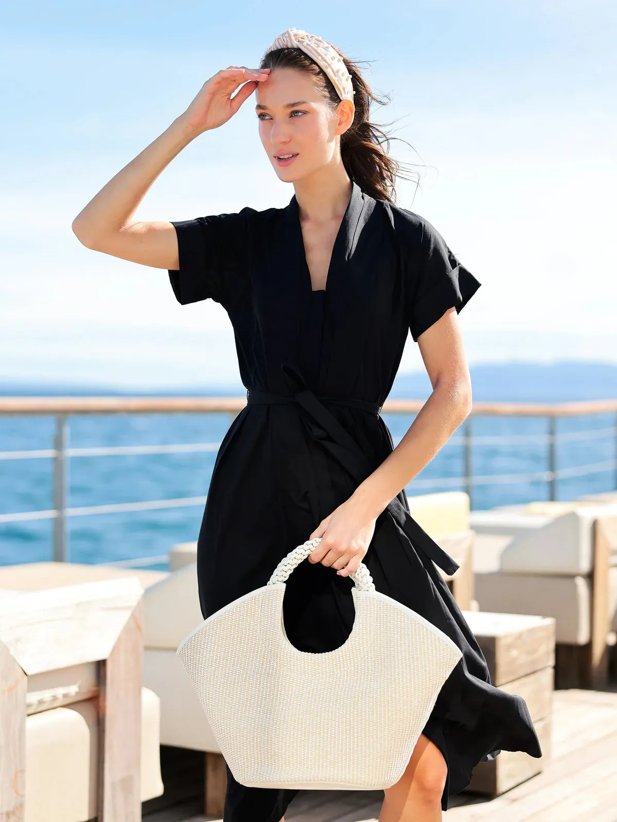 CLARA TOP HANDLE BAG in Ivory
