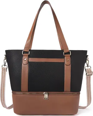 CLUCI Weekender Bag for Women Travel Leather Duffel Bag Carry on Overnight Bag
