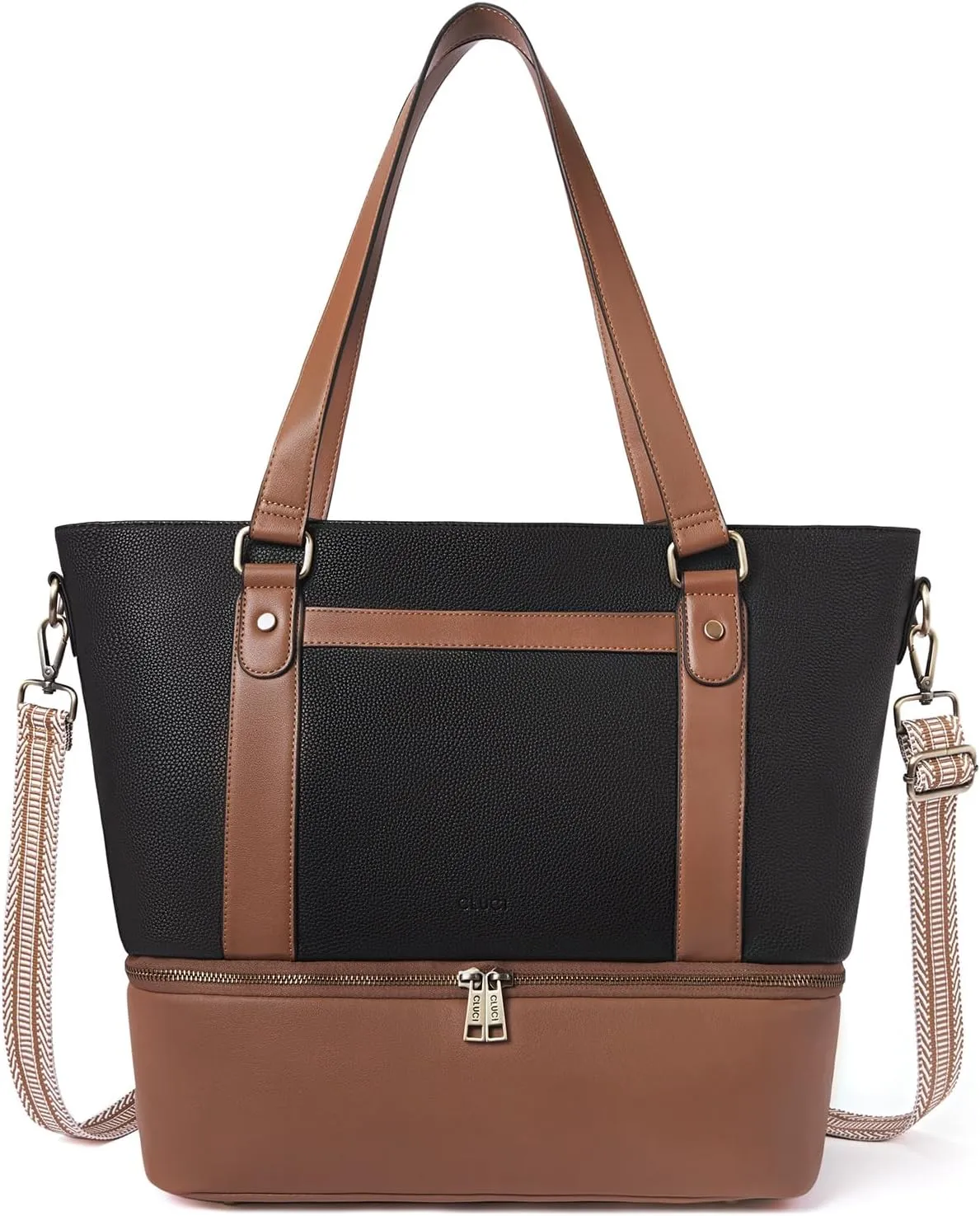 CLUCI Weekender Bag for Women Travel Leather Duffel Bag Carry on Overnight Bag