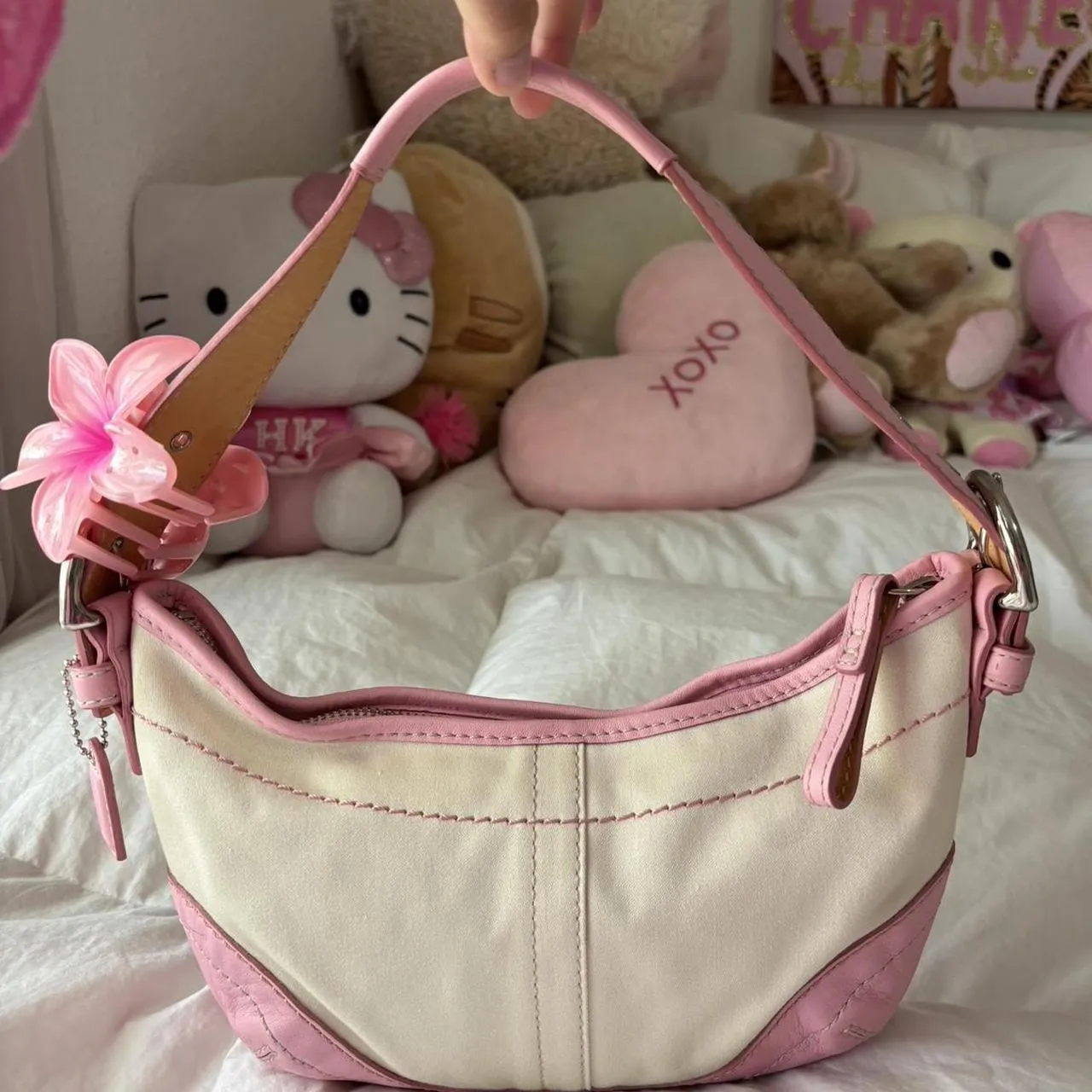 Coach Y2K Mini Pink Soho Hobo Bag🫐🪻