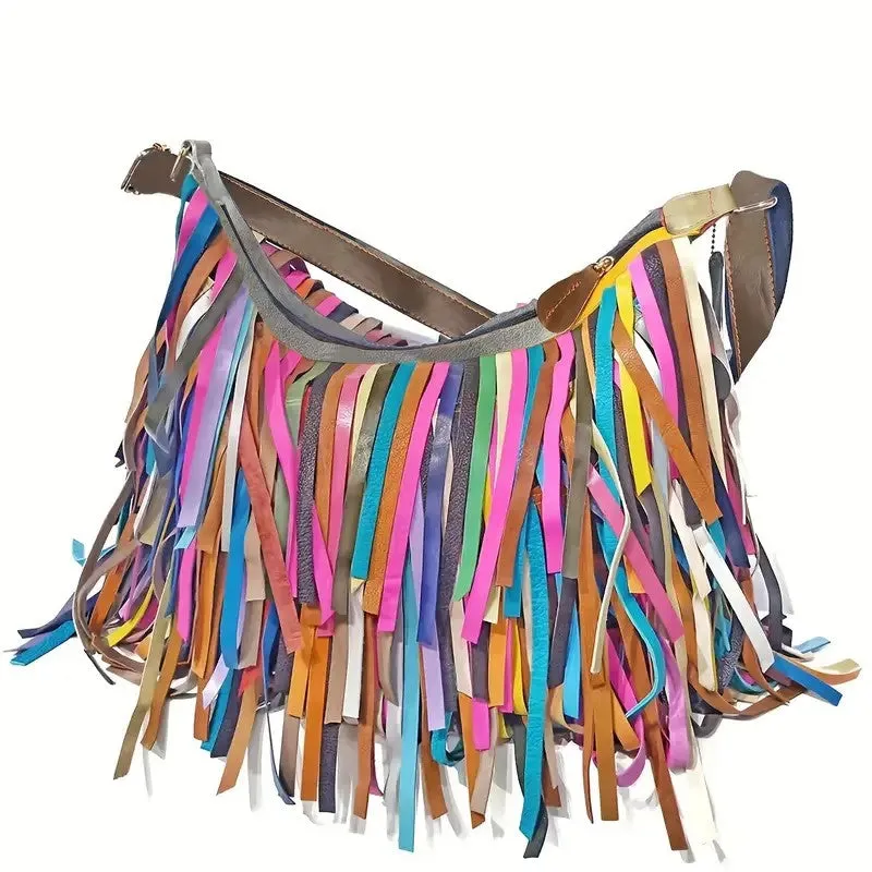 Color Block Tassel -Purse