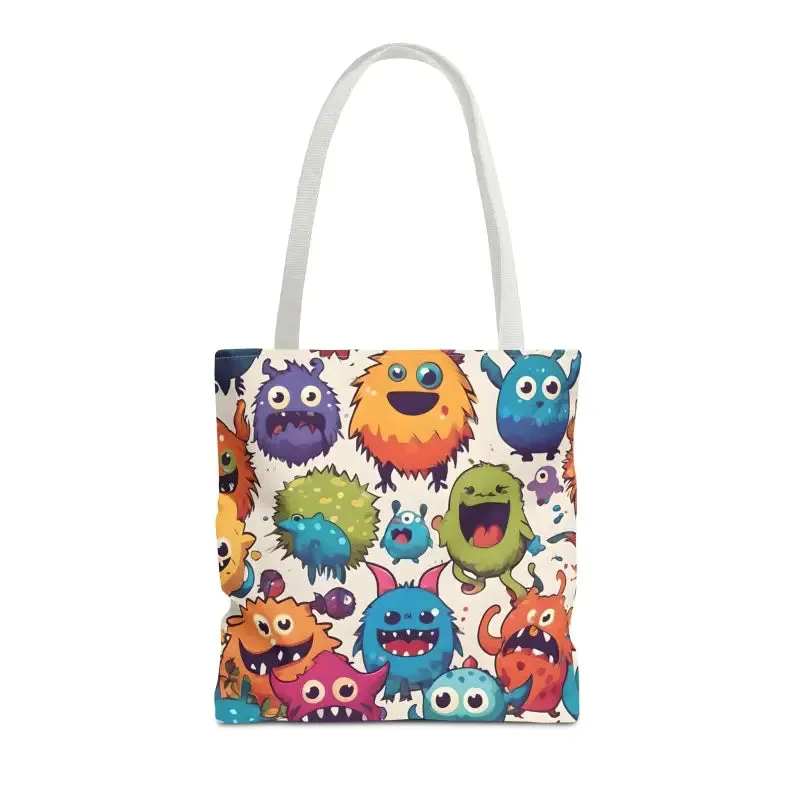 Colorful Cute Monsters Tote Bag for Trendy Fashion
