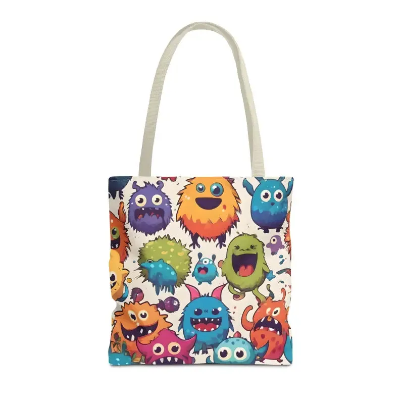 Colorful Cute Monsters Tote Bag for Trendy Fashion