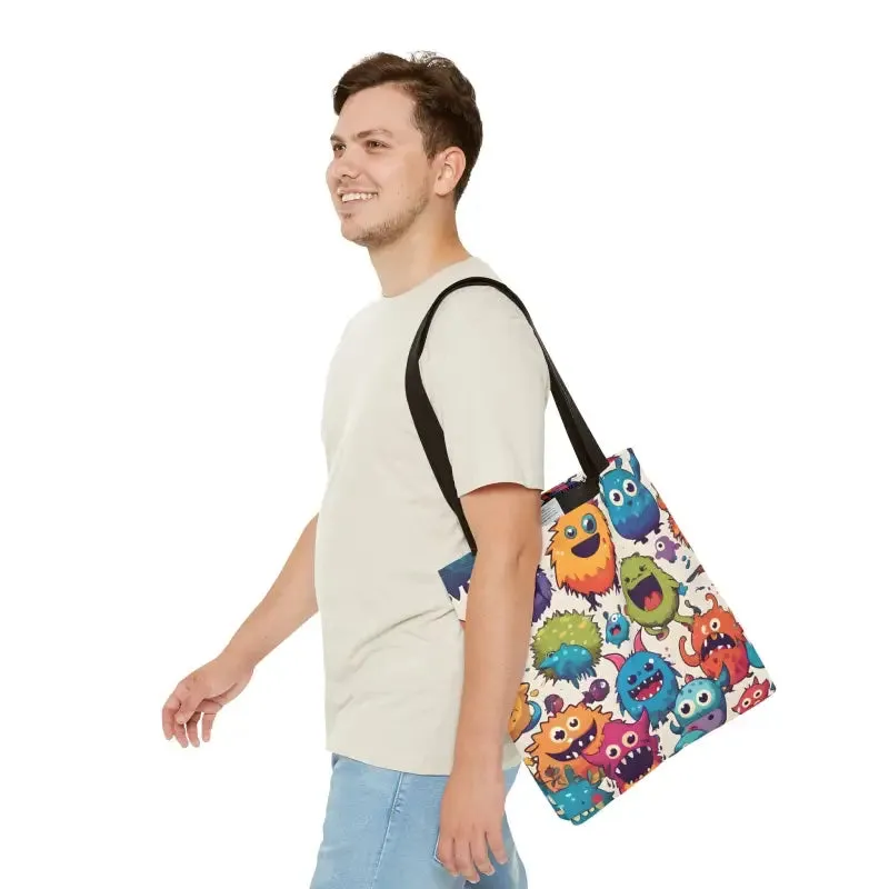 Colorful Cute Monsters Tote Bag for Trendy Fashion