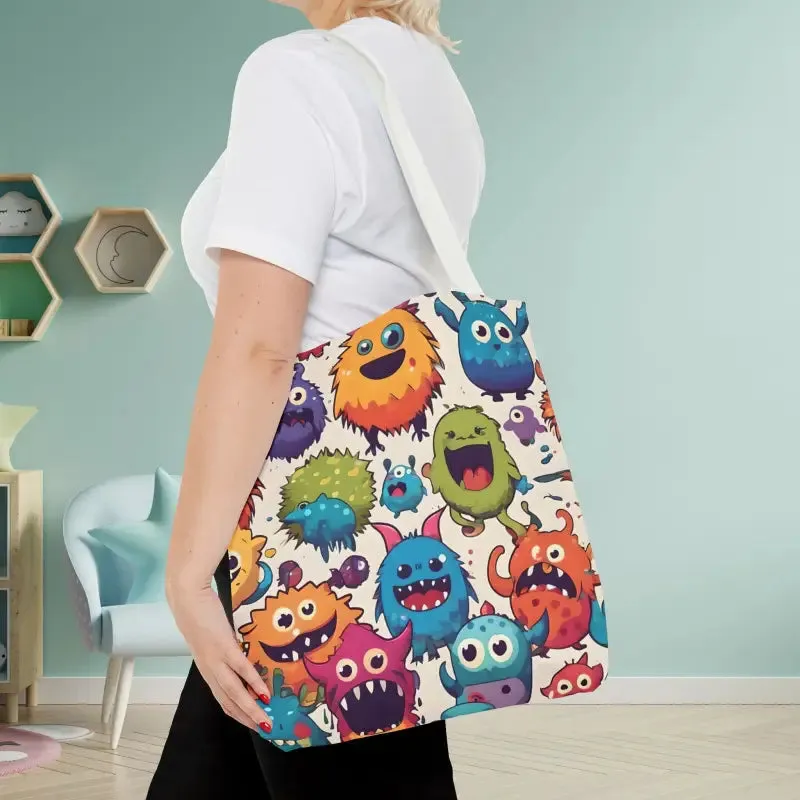 Colorful Cute Monsters Tote Bag for Trendy Fashion