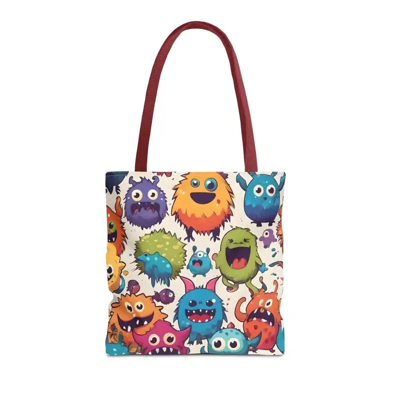 Colorful Cute Monsters Tote Bag for Trendy Fashion