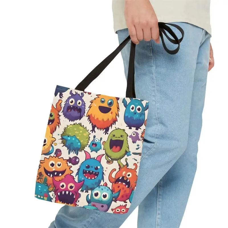 Colorful Cute Monsters Tote Bag for Trendy Fashion
