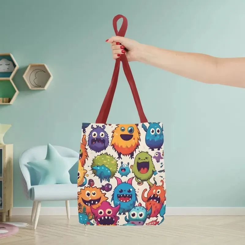 Colorful Cute Monsters Tote Bag for Trendy Fashion