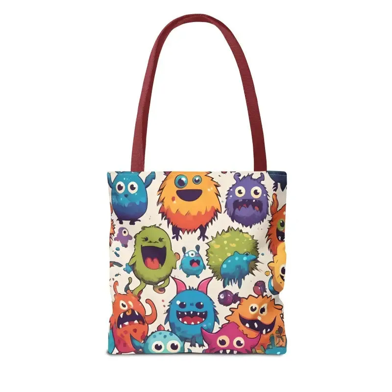 Colorful Cute Monsters Tote Bag for Trendy Fashion