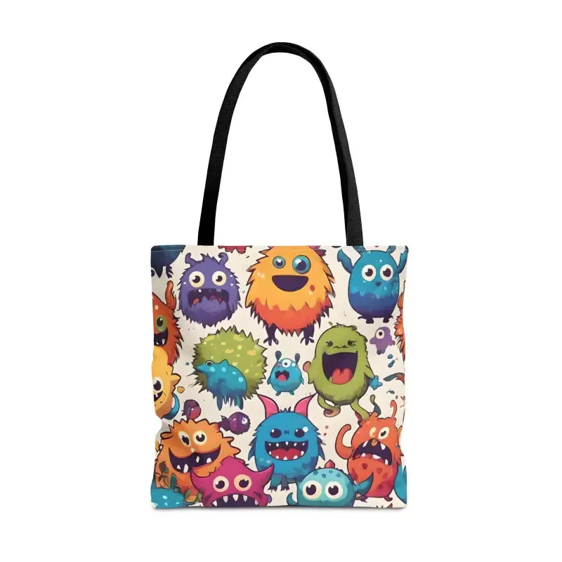 Colorful Cute Monsters Tote Bag for Trendy Fashion
