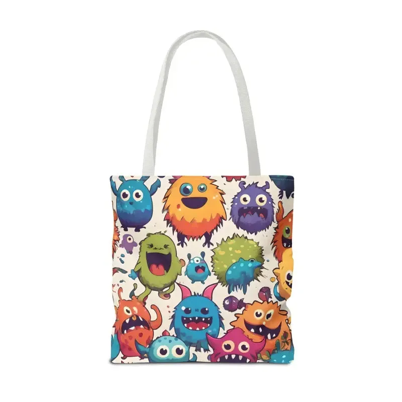 Colorful Cute Monsters Tote Bag for Trendy Fashion