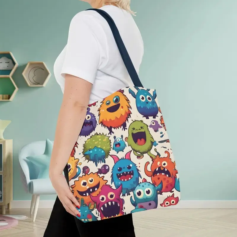 Colorful Cute Monsters Tote Bag for Trendy Fashion